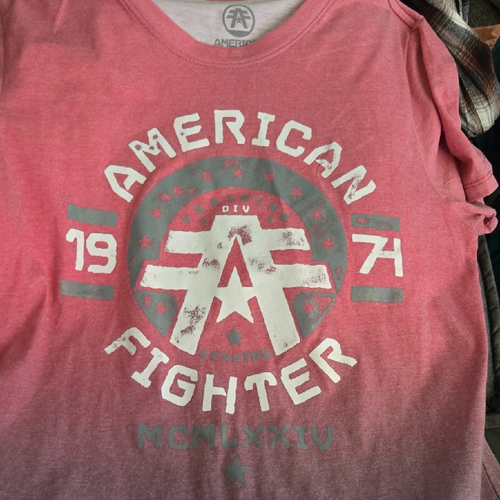 American Fighter Red Graphic Tee